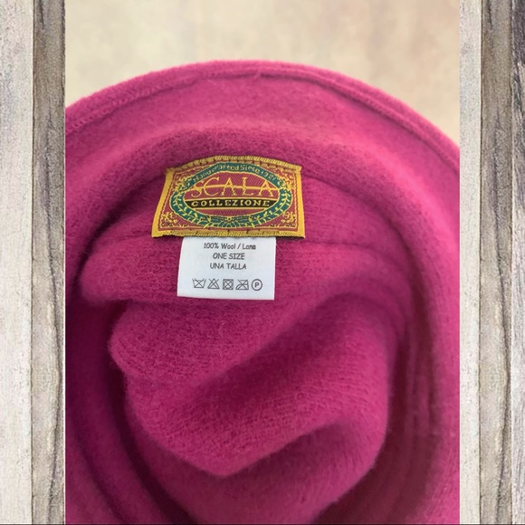 100% Pink Wool Hat Scala Collection OS - Picture 5 of 8